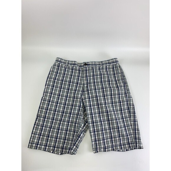 Eddie Bauer And Dockers Shorts Blue Plaid Black Houndstooth Mens Size 32 - Picture 7 of 13